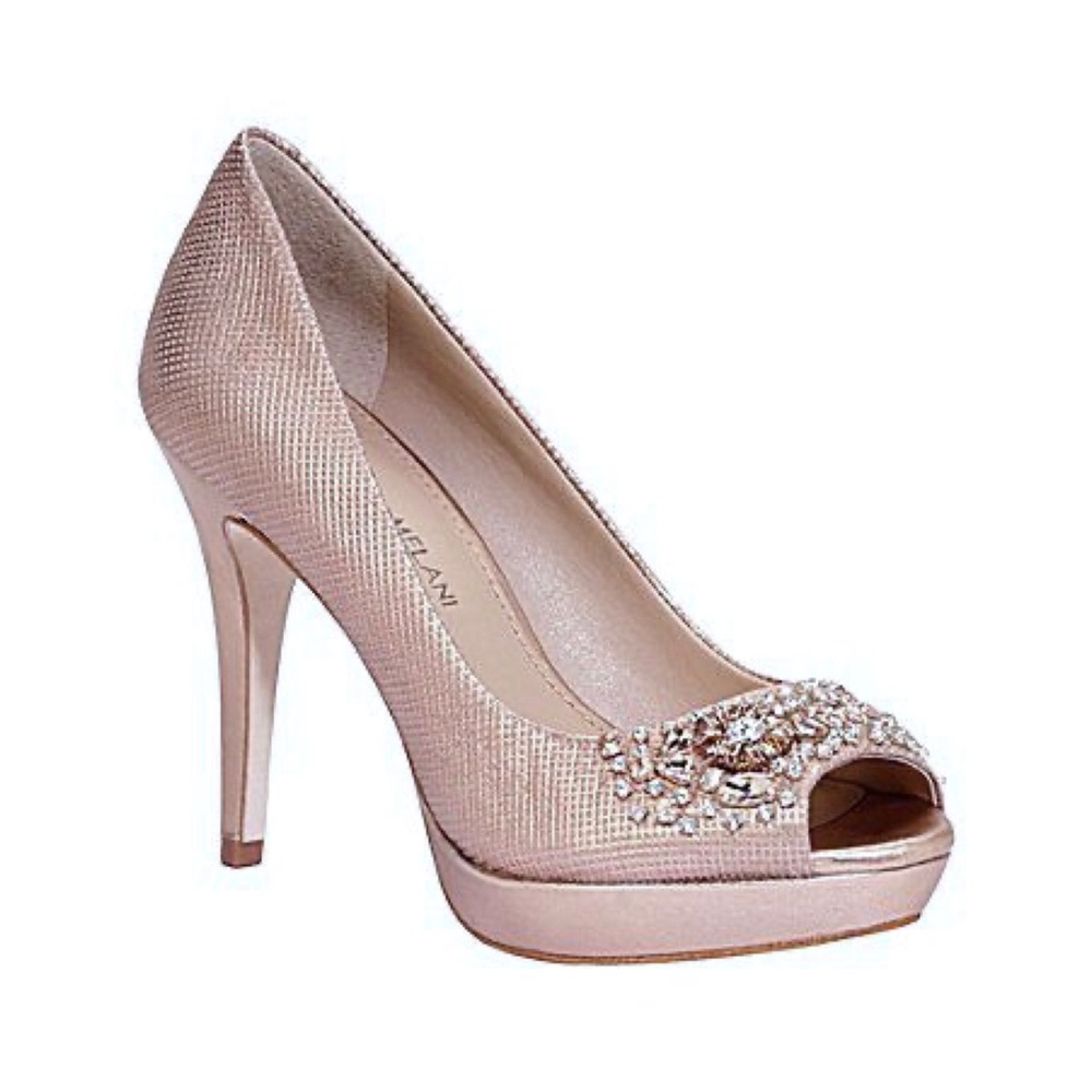 Antonio Melani Gabriela Silver Platform Pumps